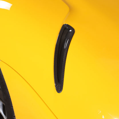 2pcs Real Carbon Fiber Side Hood Vent Covers For Toyota Supra A90 MKV 2019-24 6