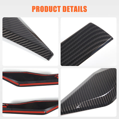ABS Carbon Fiber Front Bumper Face Bar Trim Overlay For Cadillac Escalade 21-23 7