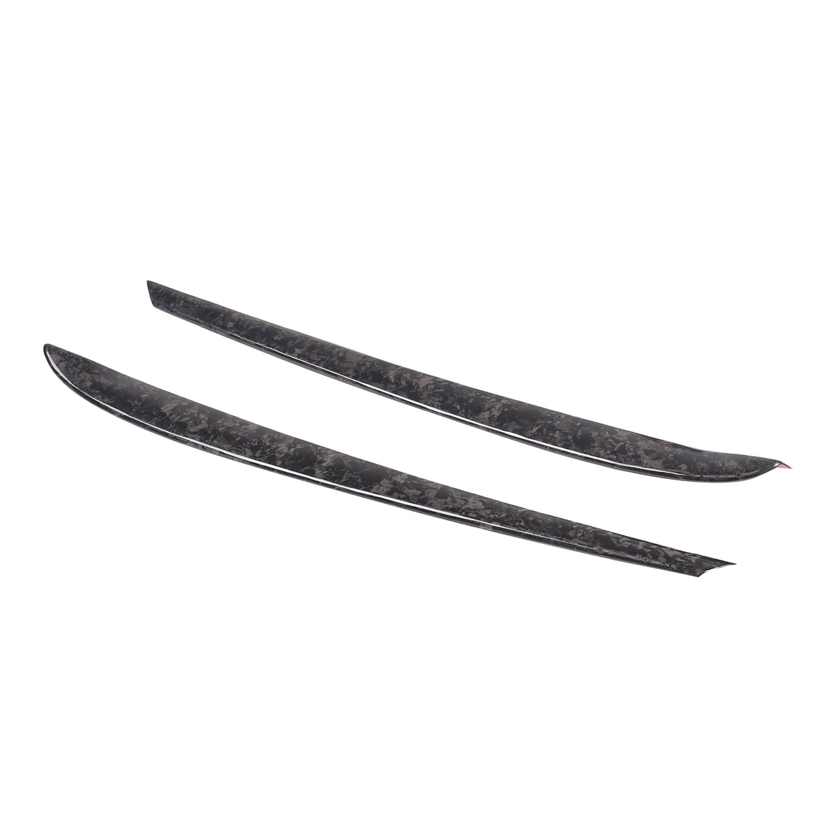 Forged Real Carbon Fiber Inner Door Panel Strip Trim For Tesla Model 3 Y 2021-22 9