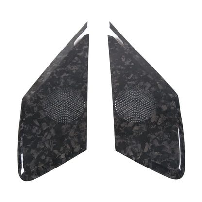Forged Carbon Fiber Interior Door Speaker Cover For Corvette C8 Z51 Z06 1LT 20+ 14