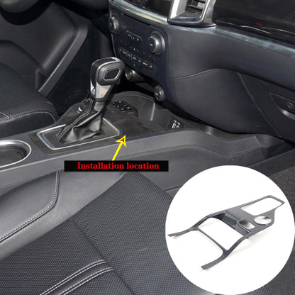 ABS Carbon Fiber Interior Center Console Frame Trim For Ford Ranger 2015-22 2
