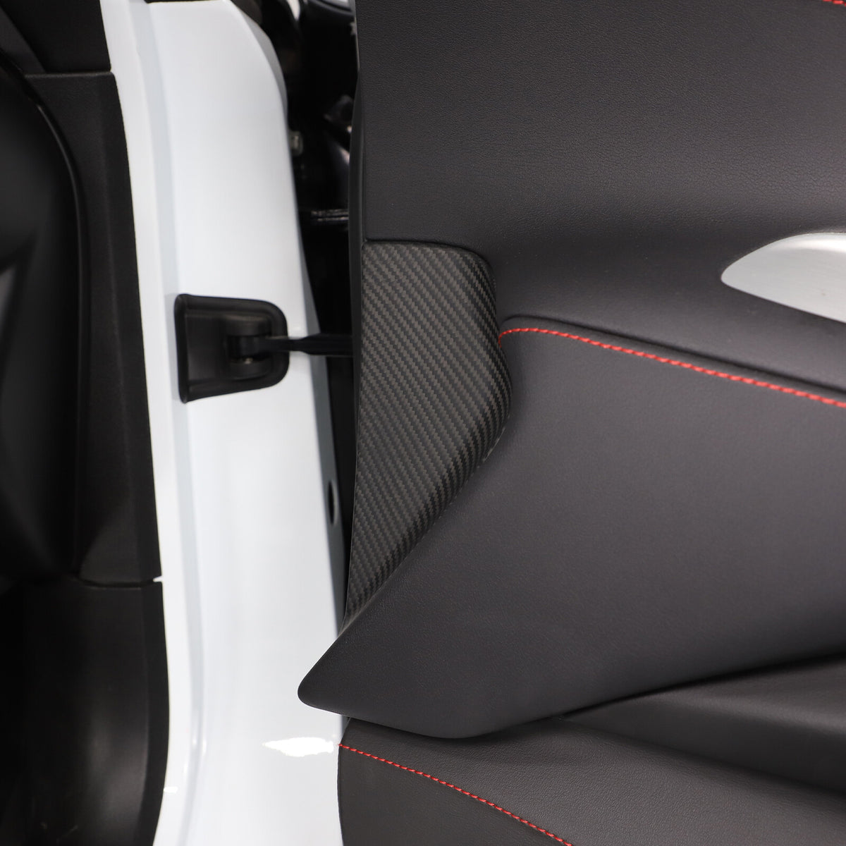 Matte Real Dry Carbon Fiber Interior Decor Trim Cover For Corvette C8 2020+ 11