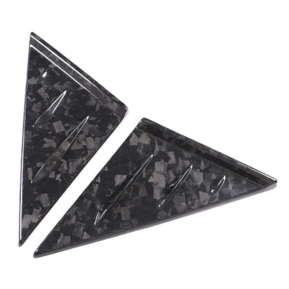 Forged Real Carbon Fiber A-Pillar Triangle Trim Cover For Corvette C8 2020+ 21