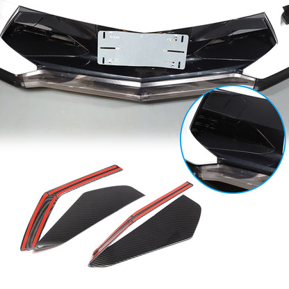 ABS Carbon Front Side Air Intake Vent Grille Cover Trim For Corvette C8 20+ 1