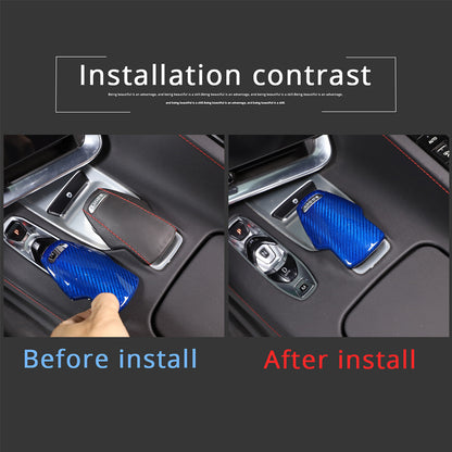 Blue Real Carbon Fiber Full Interior Set Decor Trim Kit for Corvette C8 20-25 - Variants 6-10 27
