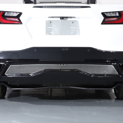 Stainless Steel Silver Rear Bumper Air Vent Cover Trim For Corvette C8 20-25 US 8