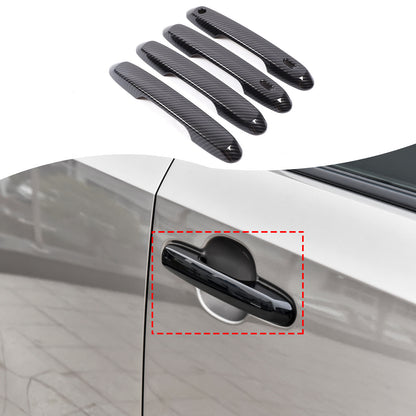 Carbon fiber ABS Door Handle & Mirror Trim For Toyota Land Cruiser LC250 24+ US 19