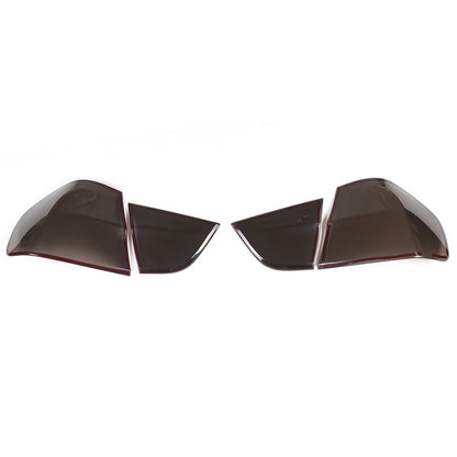 Smoked Black Rear Tail Light Guard Cover Trim Bezels For BMW 3 Series E90 09-12 15