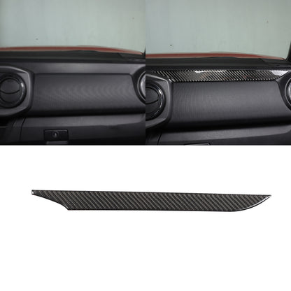 Real Carbon Fiber Co-pilot Central Control Panel Trim For Toyota Tacoma 15-20 9