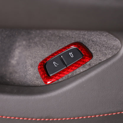Red Real Carbon Fiber Interior Full Decor Cover Trim Kit for Corvette C8 2020-25 - Variants 6-10 39