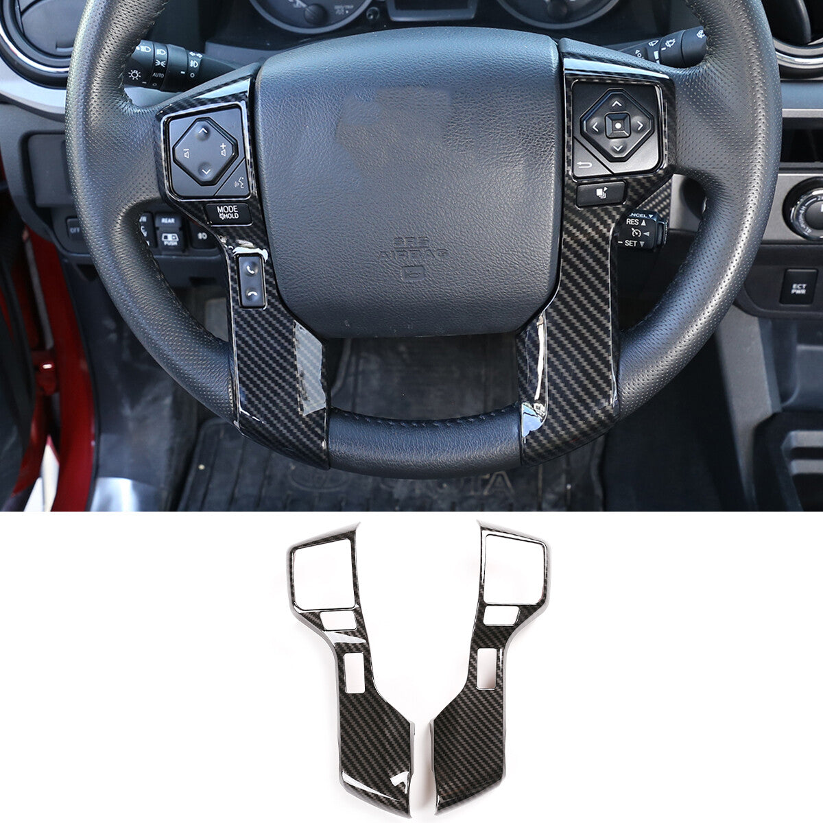 13PCS ABS Carbon Fiber Full Interior Trim Cover for Toyota Tacoma 2016-2020 2