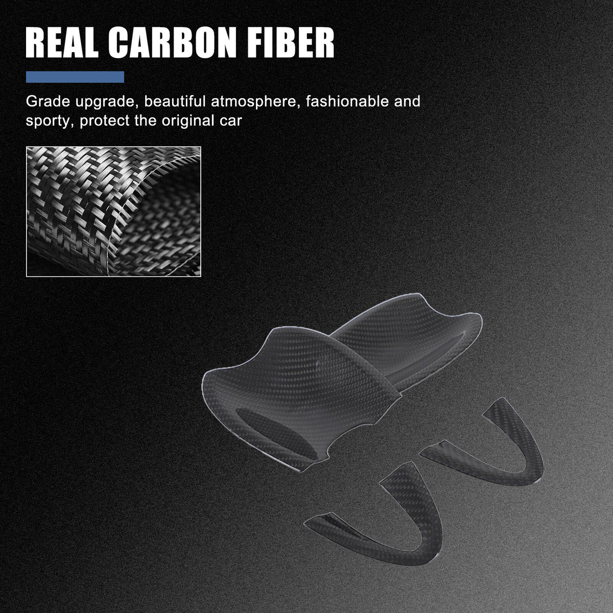 Real Carbon Fiber Exterior Outer Door Bowl Trim For Mazda MX-5 Miata 2016-2025 10