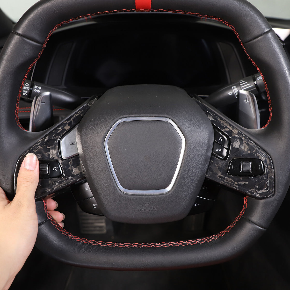 Forged Real Carbon Fiber Full Interior Set Cover Trim Kit For Corvette C8 20-25 - Variants 31-35 21