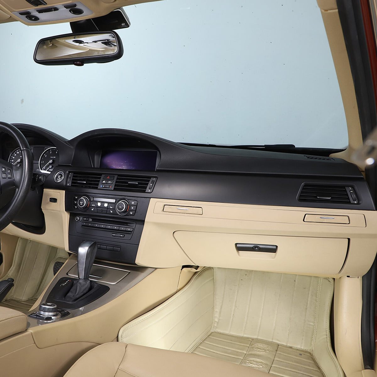 Matte Black Interior Center Dashboard Panel trim For BMW 3 Series E90 E92 05-12 13