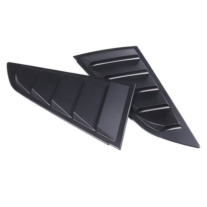ABS Matte Black Rear Side Window Louver Shutter Trim For Corvette C7 2014-2019 4