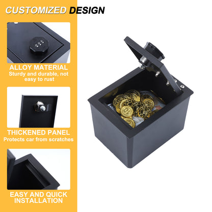 Center Console Safe GUN Storage Lock Box W/ TRAY For Acura RDX 2011-2018 US 19