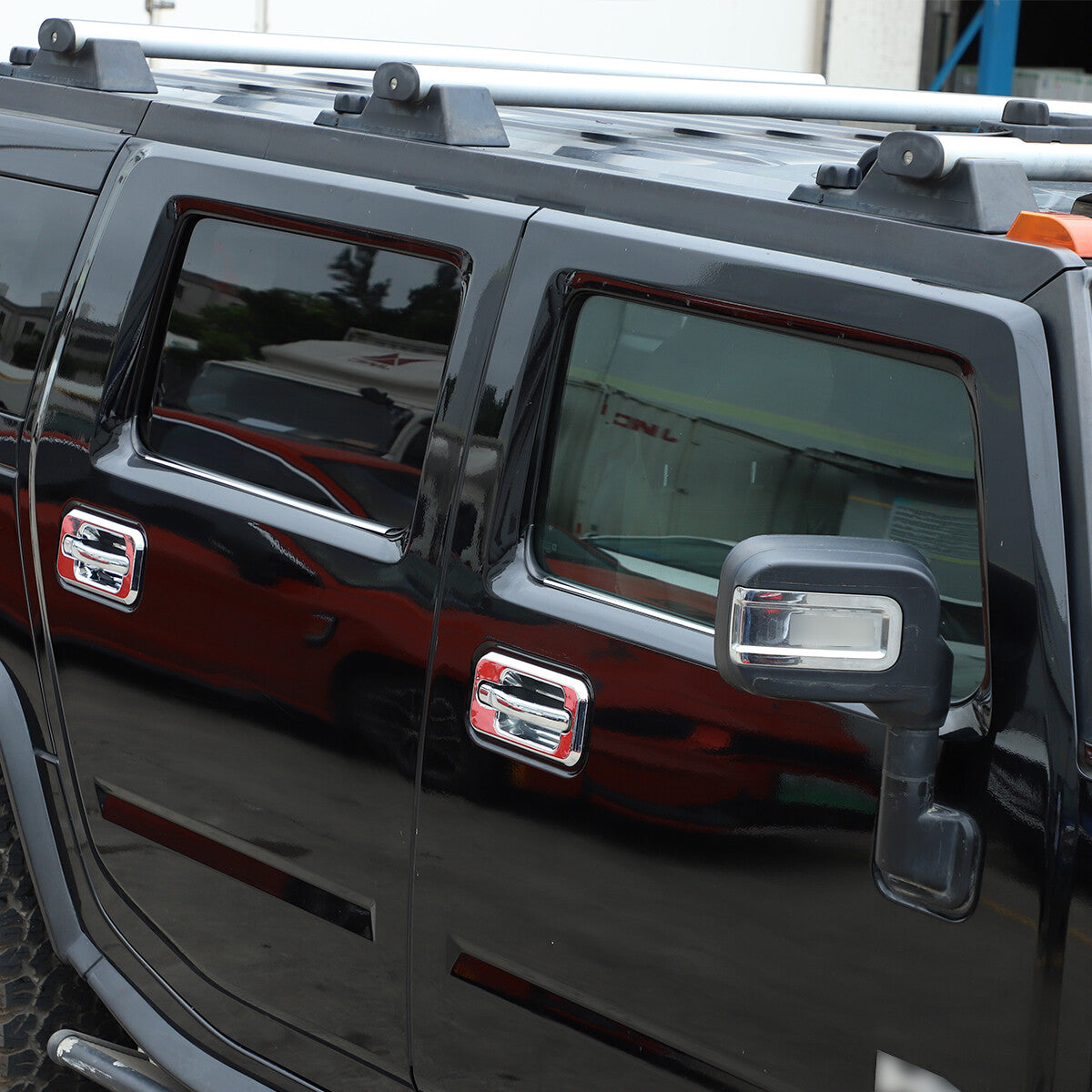 Chrome Steel Exterior Rocker Panel Trim Hood Deck Vent Set For Hummer H2 03-09 53