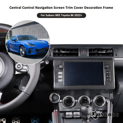 Carbon Fiber Touch Display Navigation Screen Trim For GR86/Subaru BRZ 2022 US 4