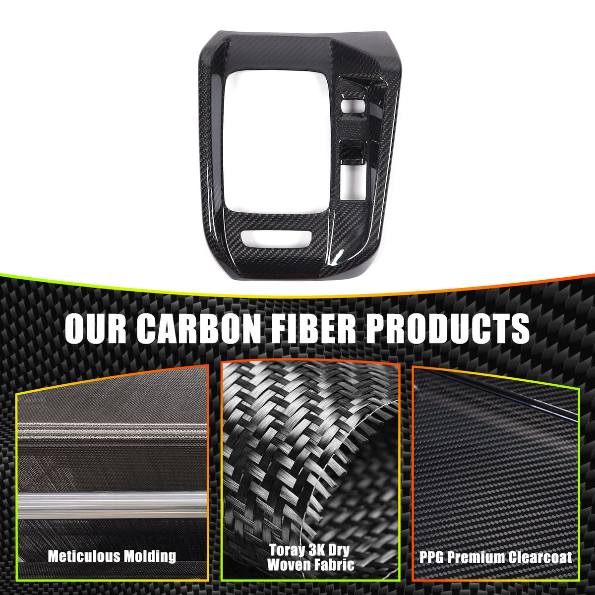 Real Carbon Fiber Center Gear Shift Panel Trim For Alfa Romeo Tonale 2023-2025 5
