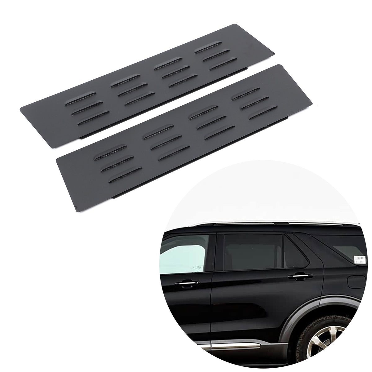 Aluminum Rear Ventilation Louvers Trim For Ford Explorer U625 2020+ 10
