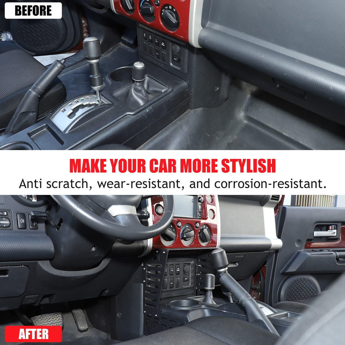 Center Console Molle Panel Digital Device Mount For Toyota FJ Cruiser 2007-21 US 4