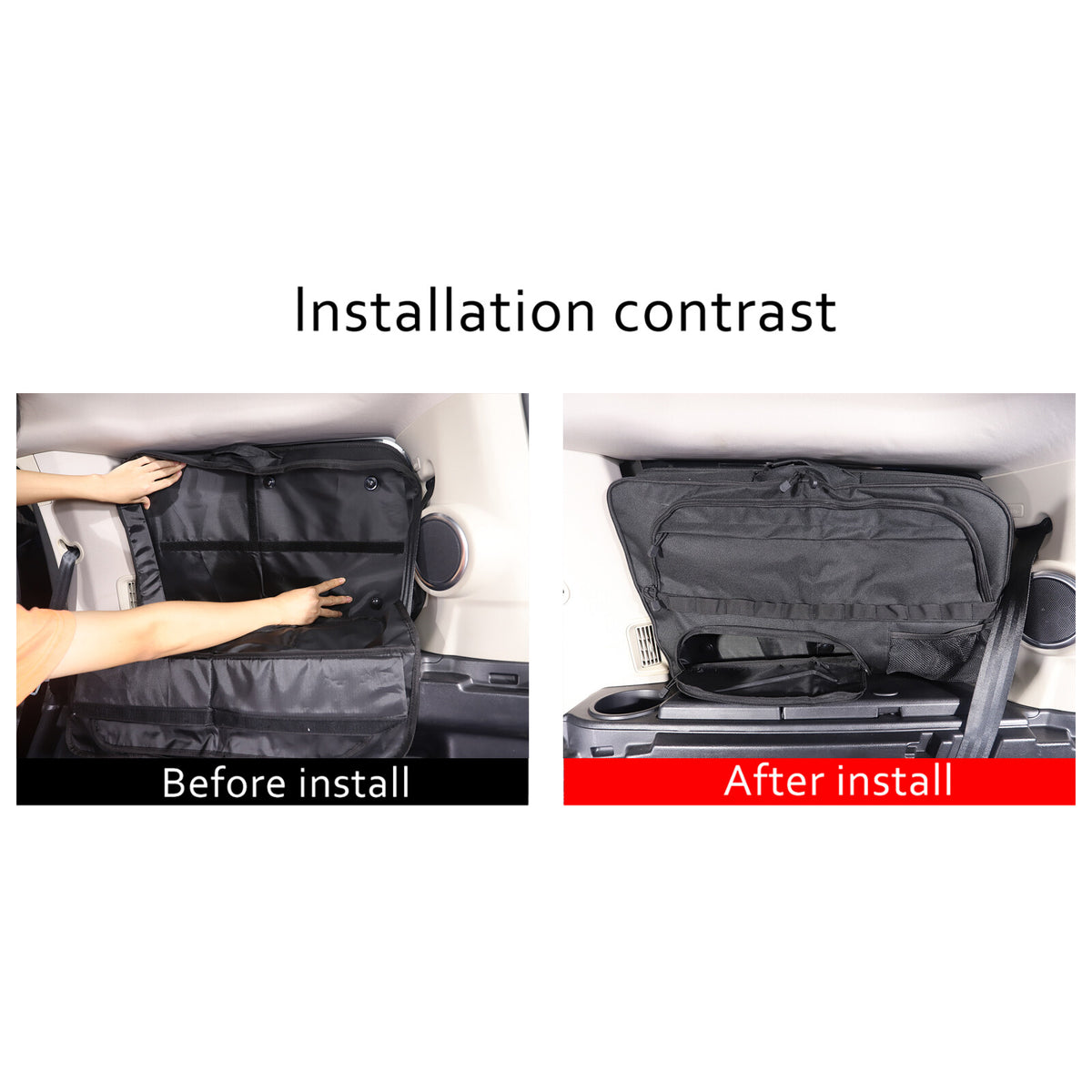 Car Trunk Right Side Window Storage Bag Tool Bag For LR Discovery 4 2010-2016 14