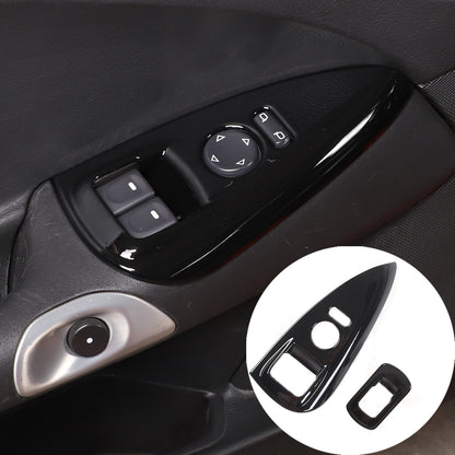 Glossy Black ABS Window Lift Button Trim Frame Cover Set For Corvette C6 2005-13 7