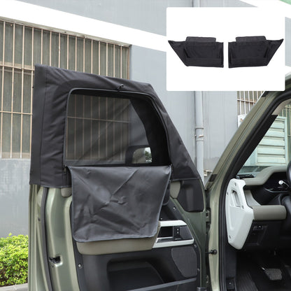 Block Shades Front Car Door Window Cover Sun Protection For LR Defender 2020+ 17