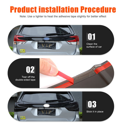 Transparent Gray ABS Tail Light Smoked Cover Trim For Subaru Forester SL 2019-24 16