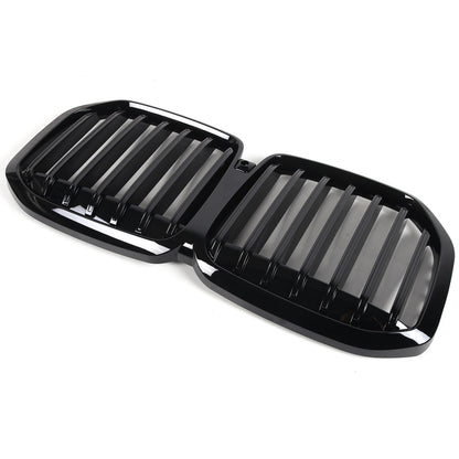 Glossy Black Car Front Bumper Line Kidney Grille Grill For BMW X7 G07 2023-2024 14