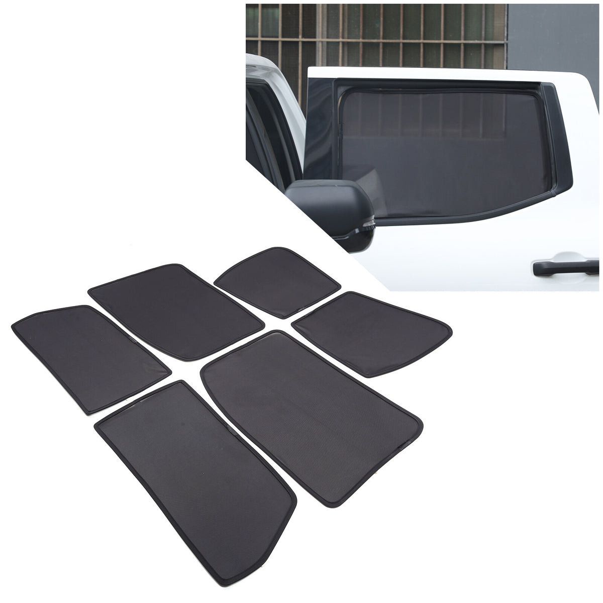 Car Full Windows Rear Windshield Sun Shade Privacy Cover For Toyota Tundra 2022+ 1