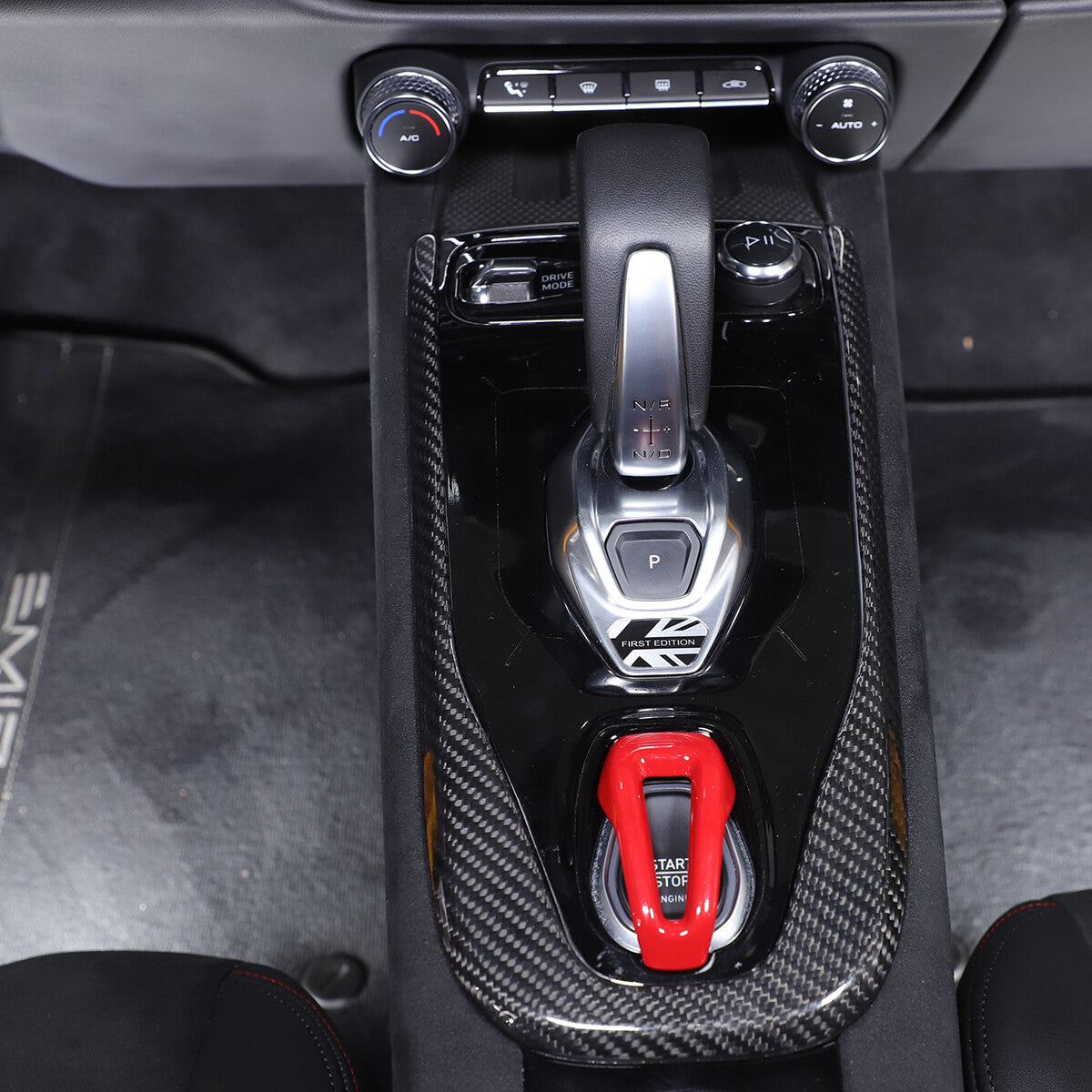 Real Carbon Fiber Center Gear Panel Trim Cover Kit For Lotus EMIRA AT 2021-25 20