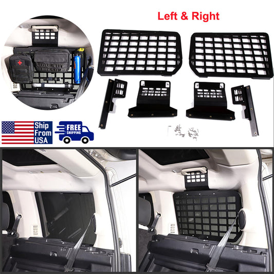 Rear Side Window MOLLE Storage Flank Panel For Land Rover Discovery LR3 / LR4 1