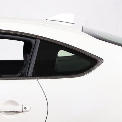 12pcs Steel Carbon fiber Window Strip Cover Trim For Toyota Subaru BRZ 2022-2023 9
