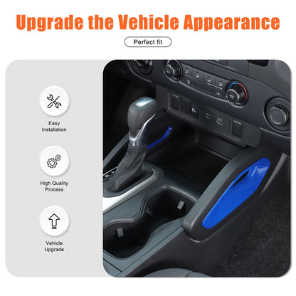 ABS Blue Center Console Side Armrest Frame Trim For Nissan Frontier 2022+ US 9