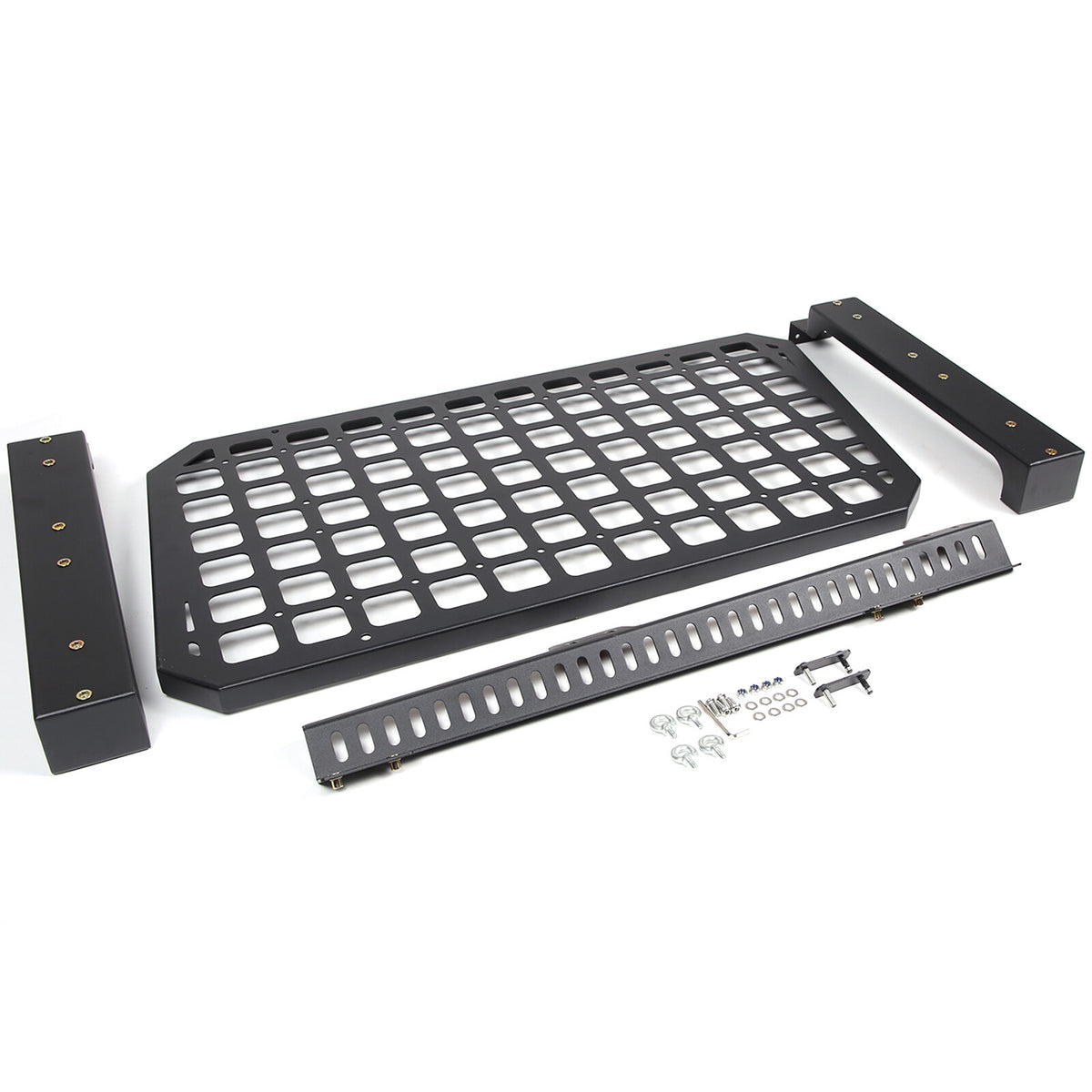 Alloy Rear Roof Climbing Ladder Rack Window Molle Panel For Hummer H2 2003-09 62