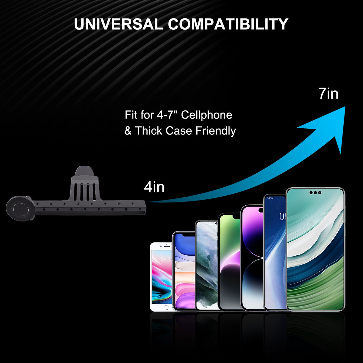 Magnetic Multifunctional Phone Holder Bracket For Hummer H3 2005-2009 22