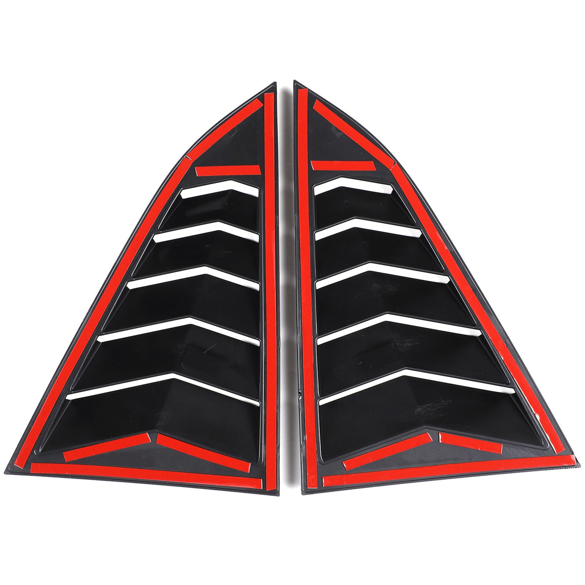 Piano Black Rear Window Triangle Louver Shutter Trim For Nissan 400Z Z34 21+ 7