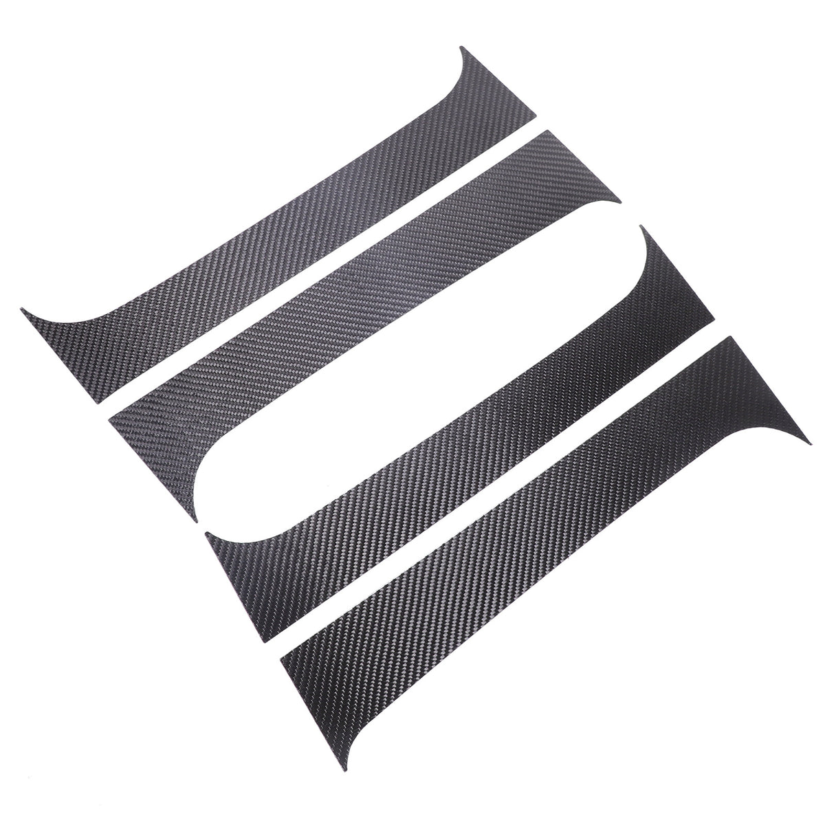Carbon Fiber Center Door Pillar Post Trim Cover For Nissan Frontier D41 2024+ 4