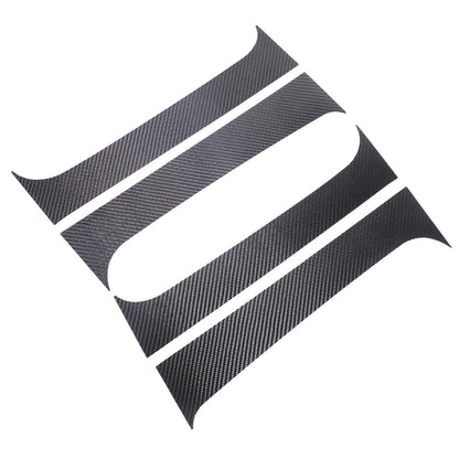 Carbon Fiber Center Door Pillar Post Trim Cover For Nissan Frontier D41 2024+ 4
