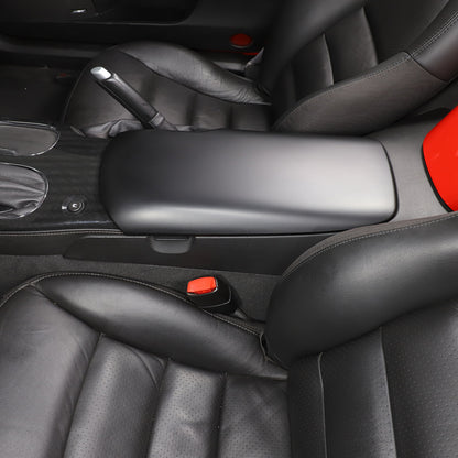 Matte Black Center Console Armrest Trim Cover For Corvette C6 2005-2013 US 10