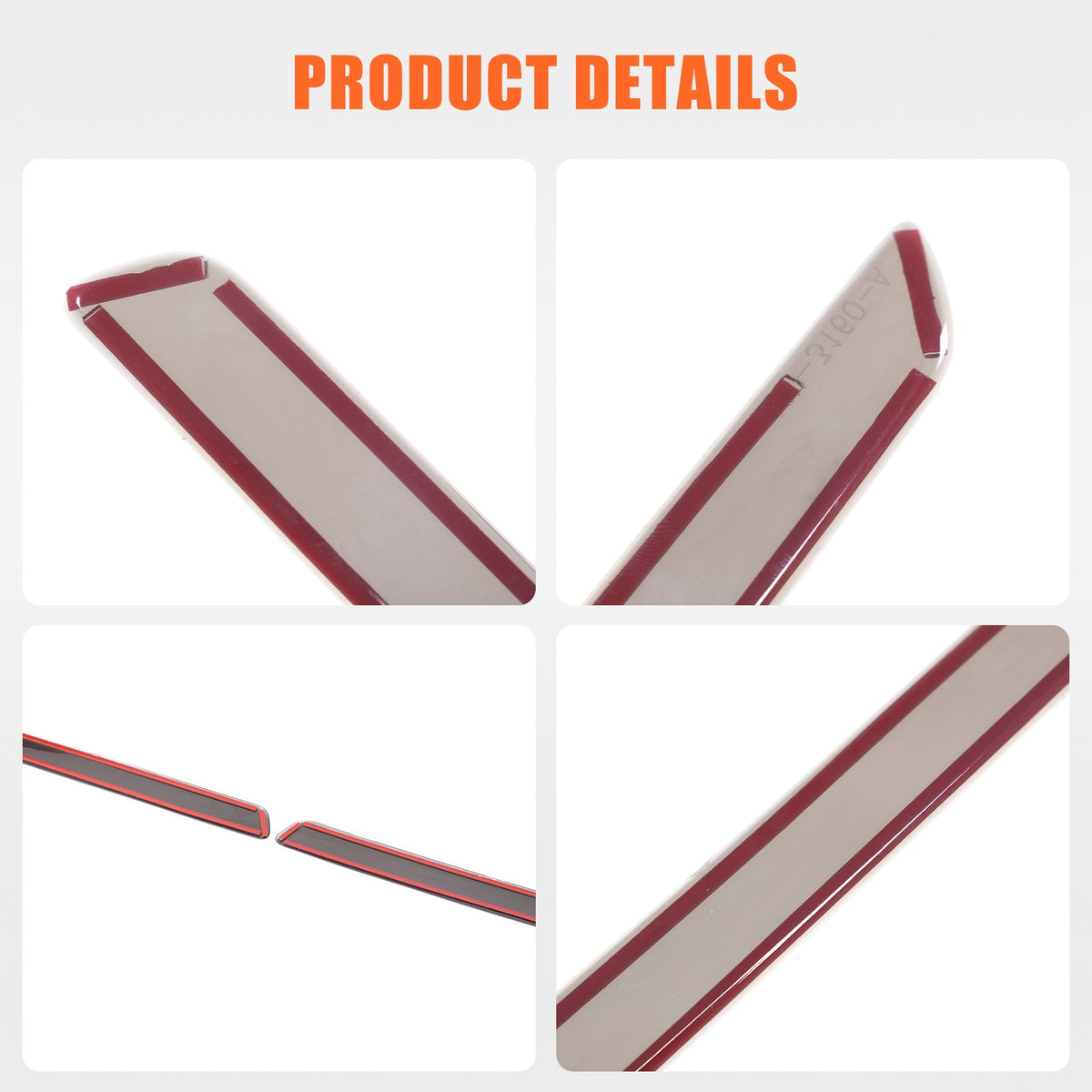 Smoked Black Rear Fog Tail Light Lamp Cover Trim For Maserati Ghibli 18-23 US 22