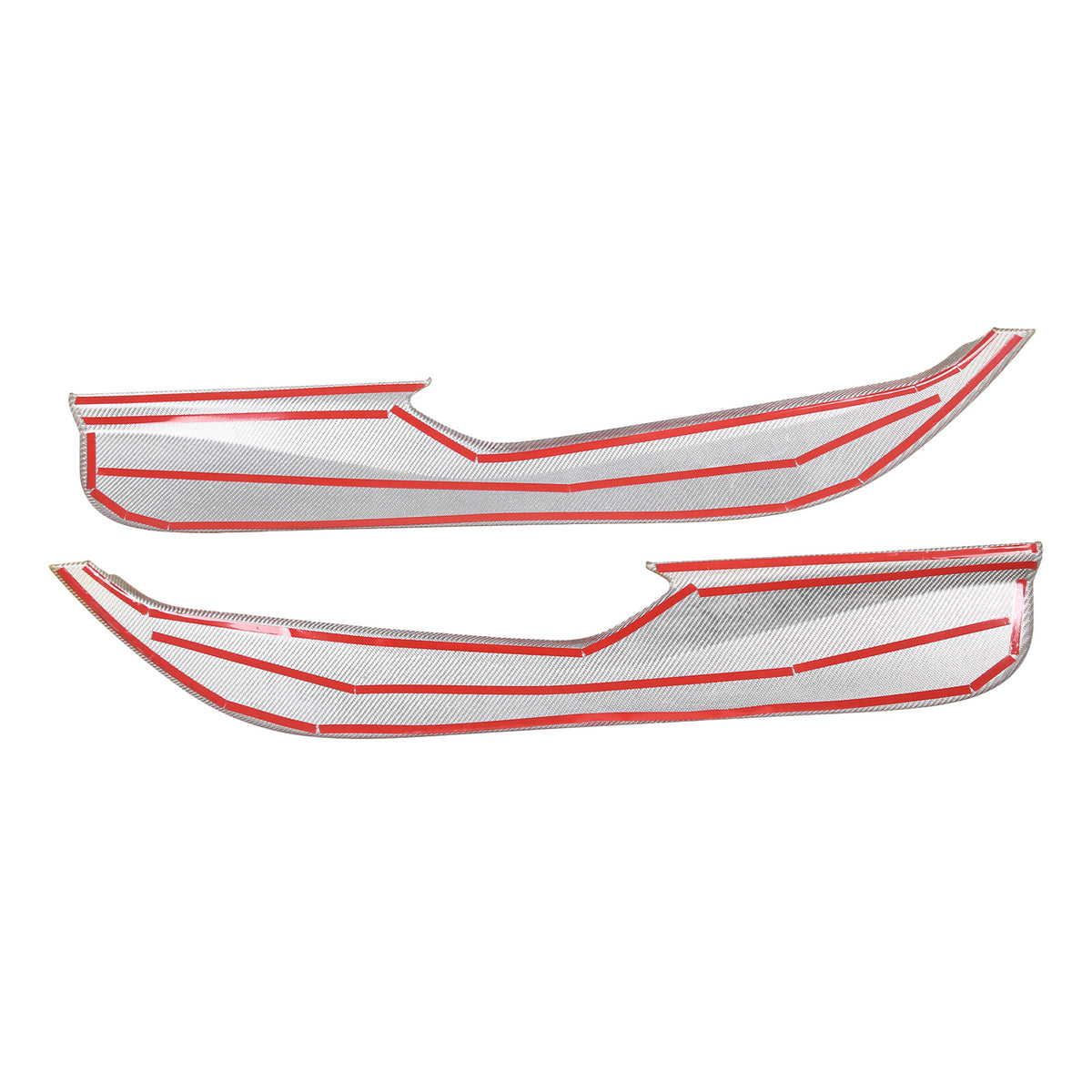 Yellow Carbon Fiber Interior Door Anti-kick Panel Cover Trim For Corvette C8 20+ 16