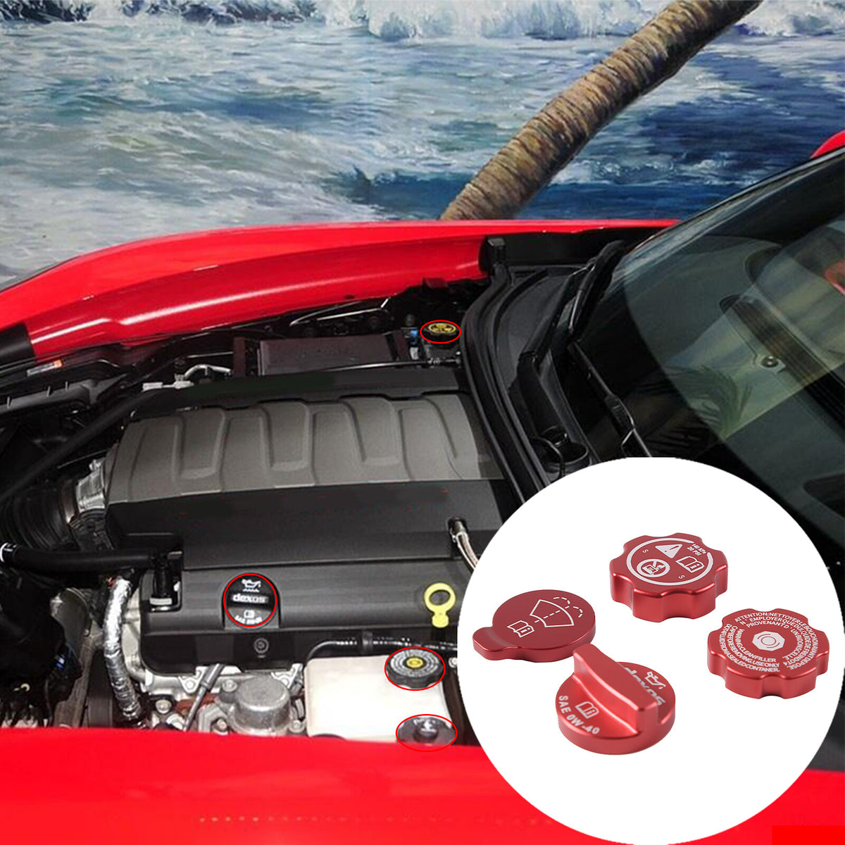 Aluminum Alloy Exterior Hood Engine License Plate Trim For Corvette C8 2020+ US - Variants 26-29 7