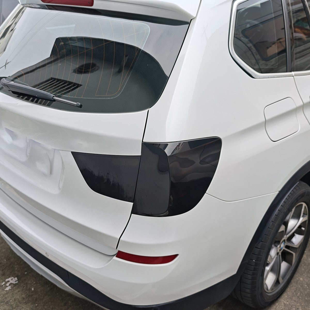 Black Smoked Gray ABS Taillight Cover Trim For BMW X3 F25 2011-2017 US 2