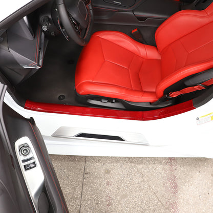 Red Real Carbon Fiber Interior Trim for Corvette C8 20-25 143