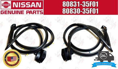 Nissan 180SX 240SX Silvia S13 Genuine Door Weatherstrip Right & Left Seals Set 1