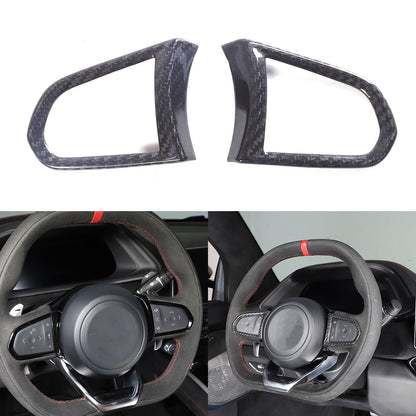 Real Carbon Fiber Steering Wheel Button Cover Trim For Lotus EMIRA 2021-25 US 12
