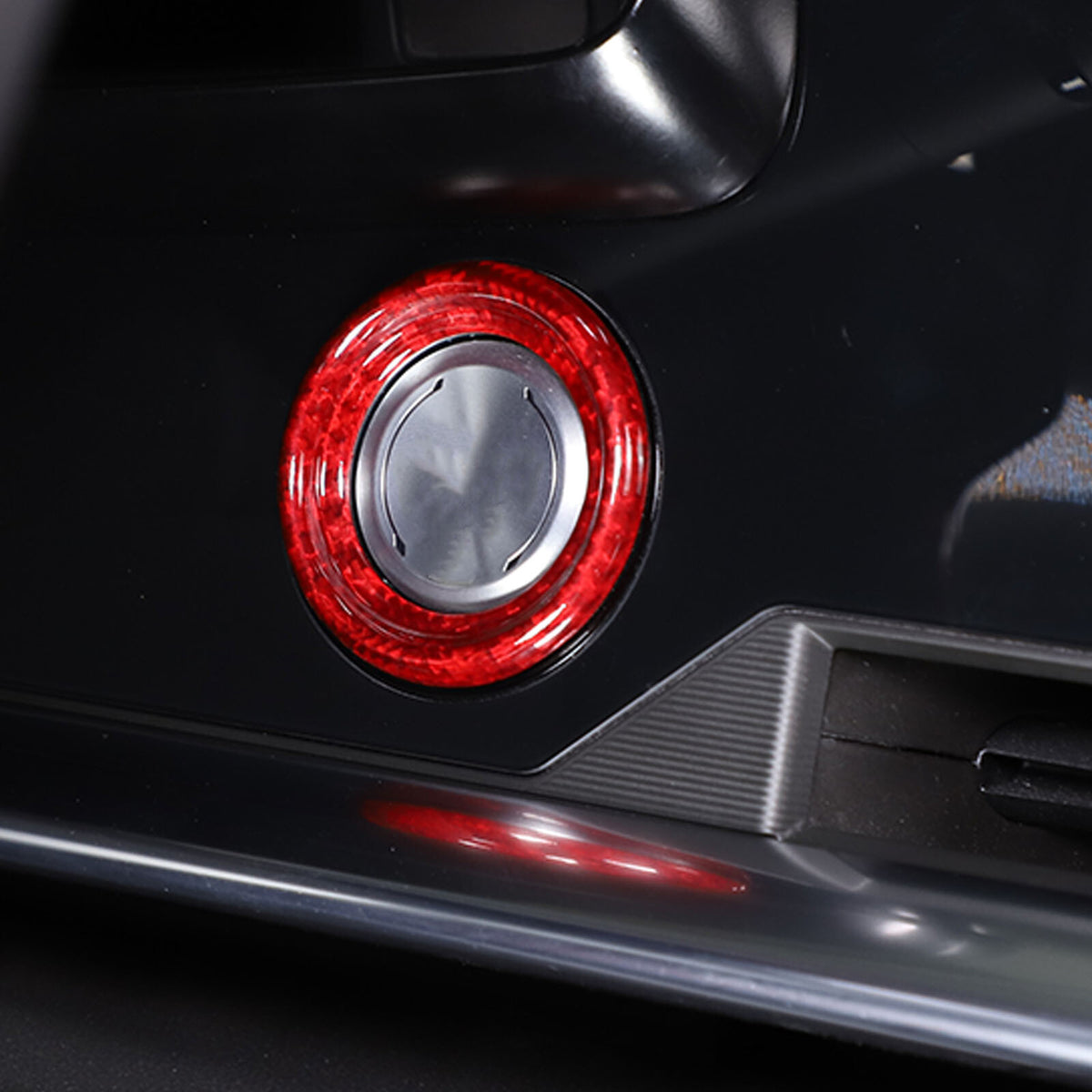 Red Real Carbon Fiber Interior Trim for Corvette C8 20-25 158