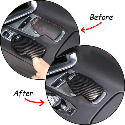 ABS Carbon Fiber Center Console Panel Trim Cover Set For CORVETTE C8 2020-2023 22